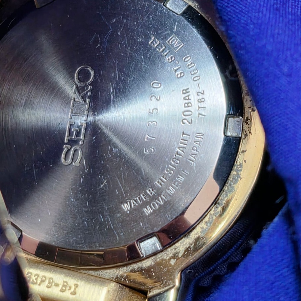 Seiko SNA414P1 Flight Master Chrono Mens Watch with Alarm Funciton - Picture 6 of 10